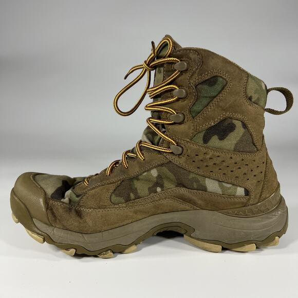 Under Armour Boots Mens Size 11.5 Green/Brown Camo Hunting Hiking - Picture 4 of 12